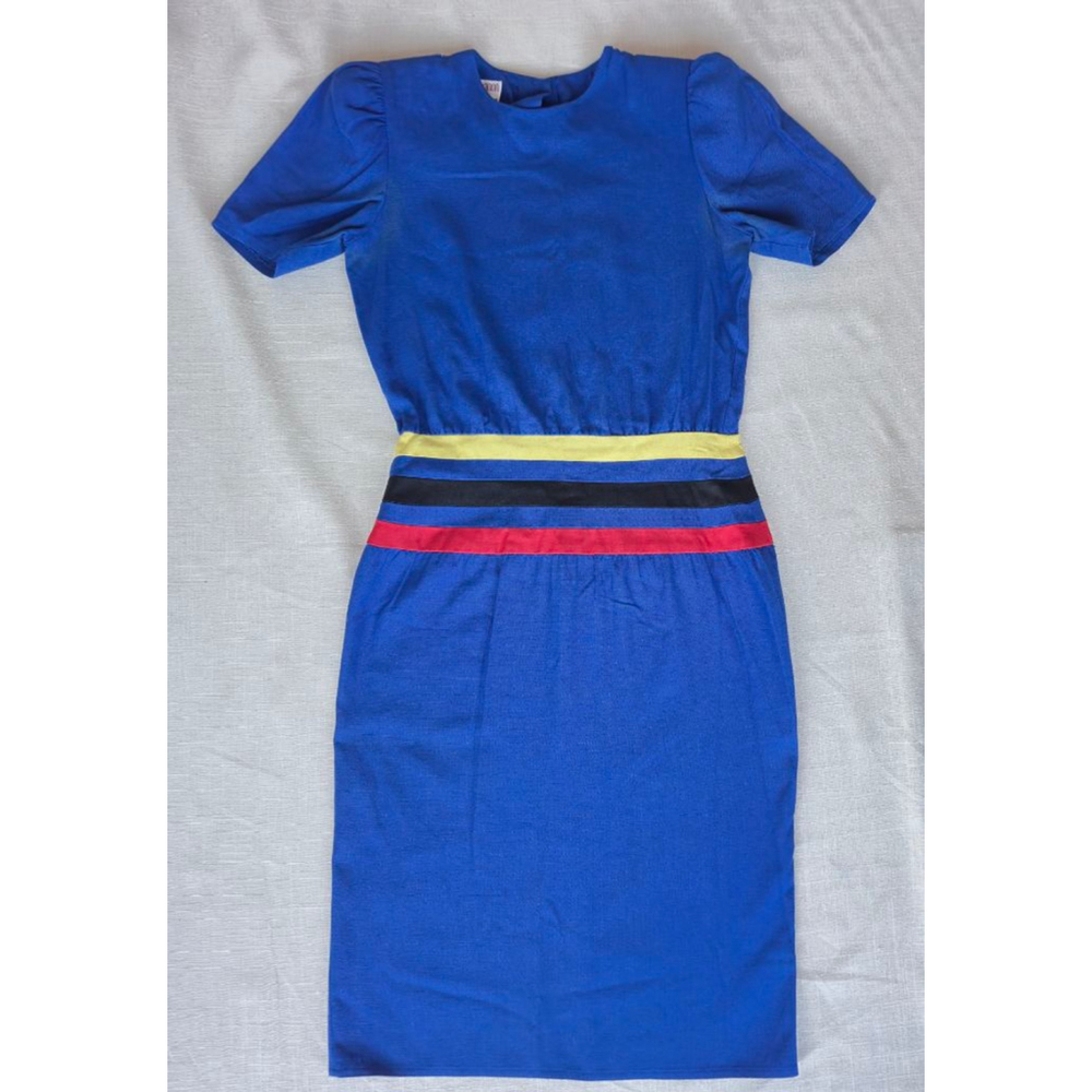 VTG Maggie London Sheath Dress Petites Size 2 Old Money Business Casual VGUC